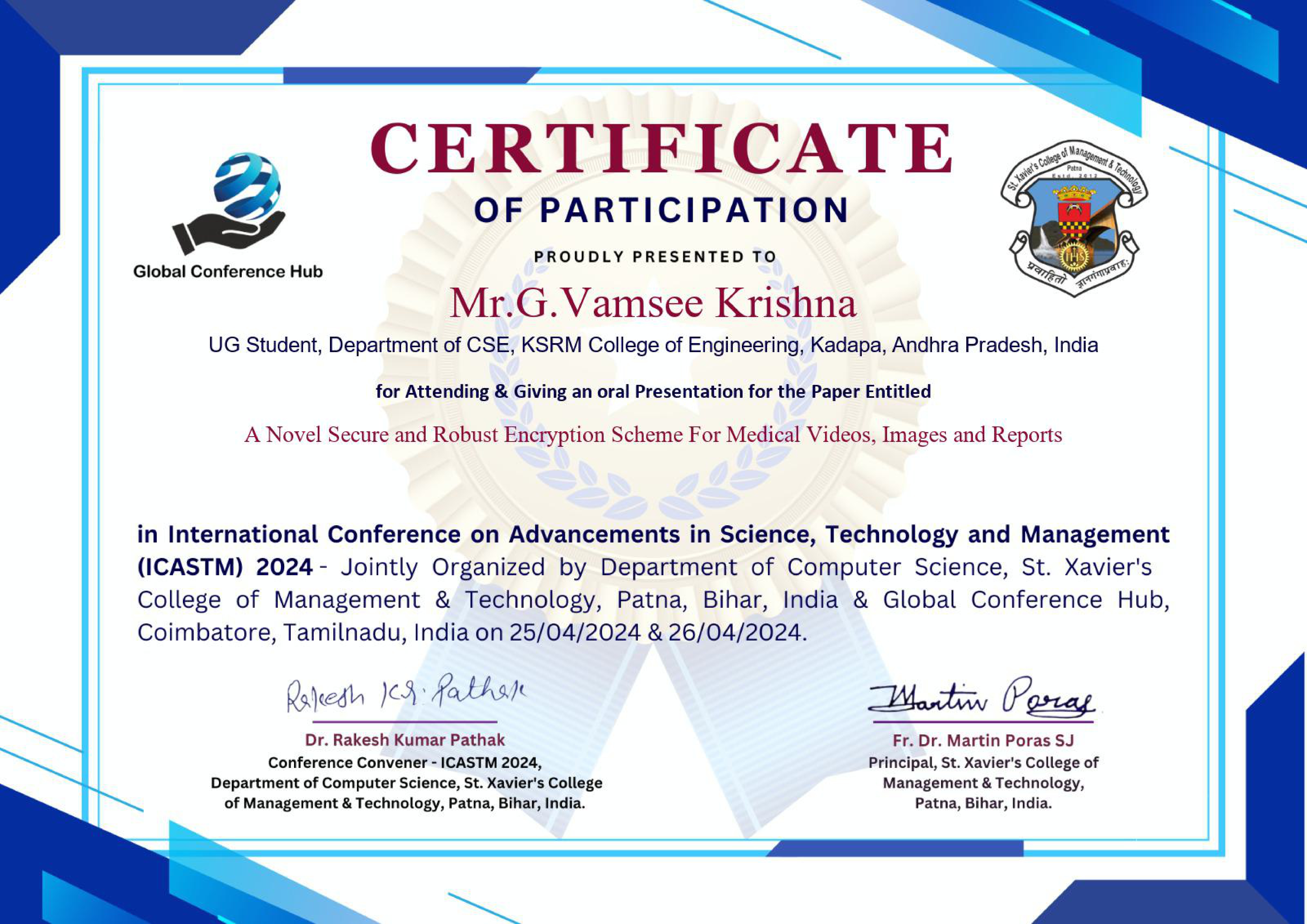 Vamsee Krishna - Full Stack Developer Portfolio